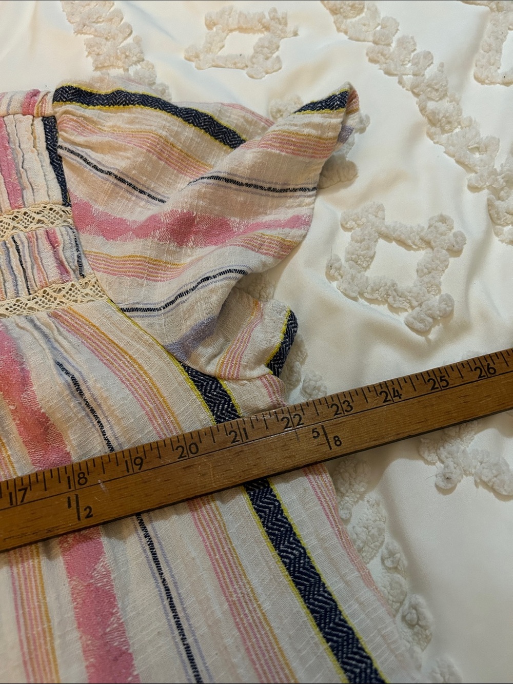 Anthropologie Georgina Tiered striped cotton dress with Penn tech detail XL - Picture 7 of 11